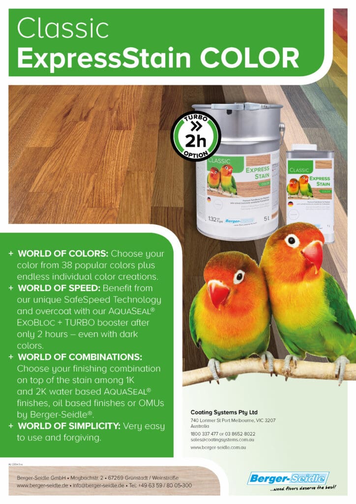 BS ExpressStain COLOR Flyer ColorChart AUS 25 Page 1